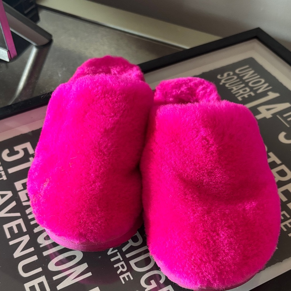 Vibrant Pink Ugg Slippers